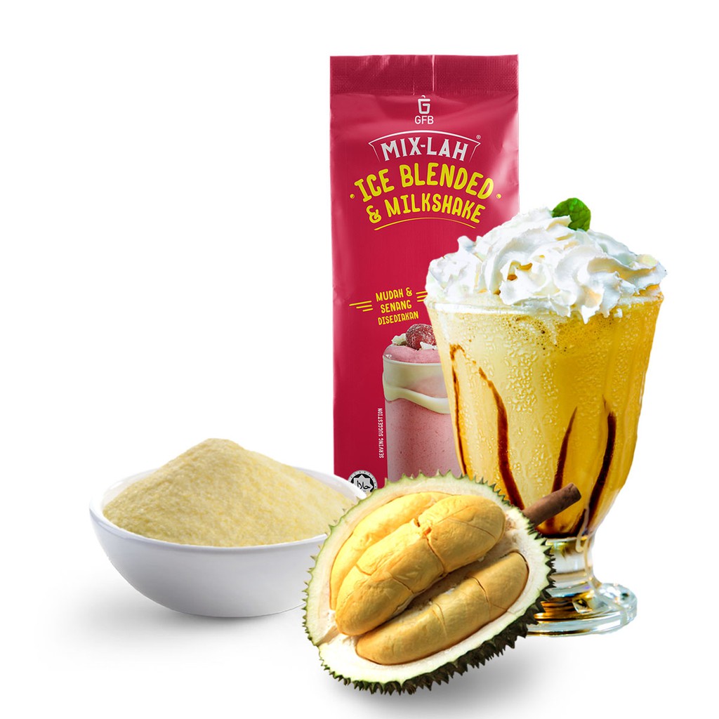 Gfb Mix Lah Serbuk Ice Blended Dan Air Balang Powder Durian 1kghalal Shopee Malaysia 4251