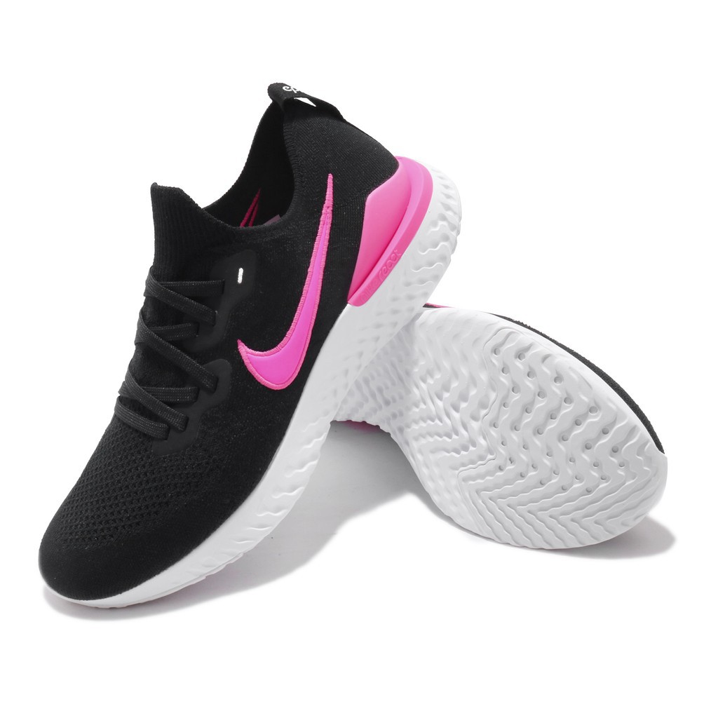 nike epic react flyknit 2 black pink