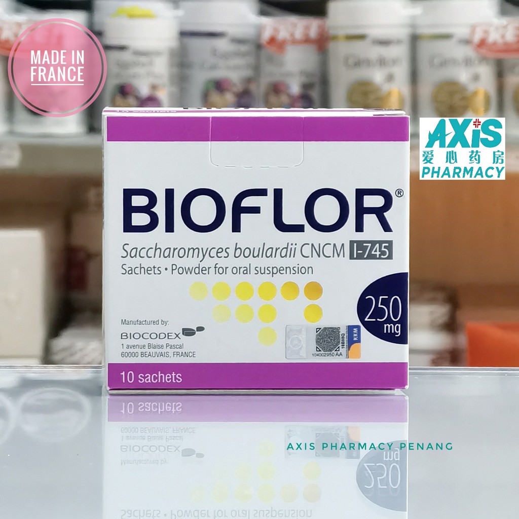 PROMO (2-Box) BIOFLOR 250MG Probiotic YEAST Saccharomyces boulardii 10 ...