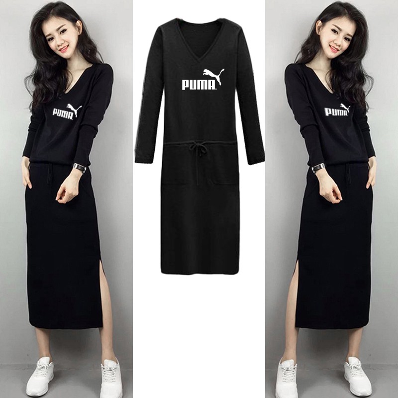 puma long sleeve dress