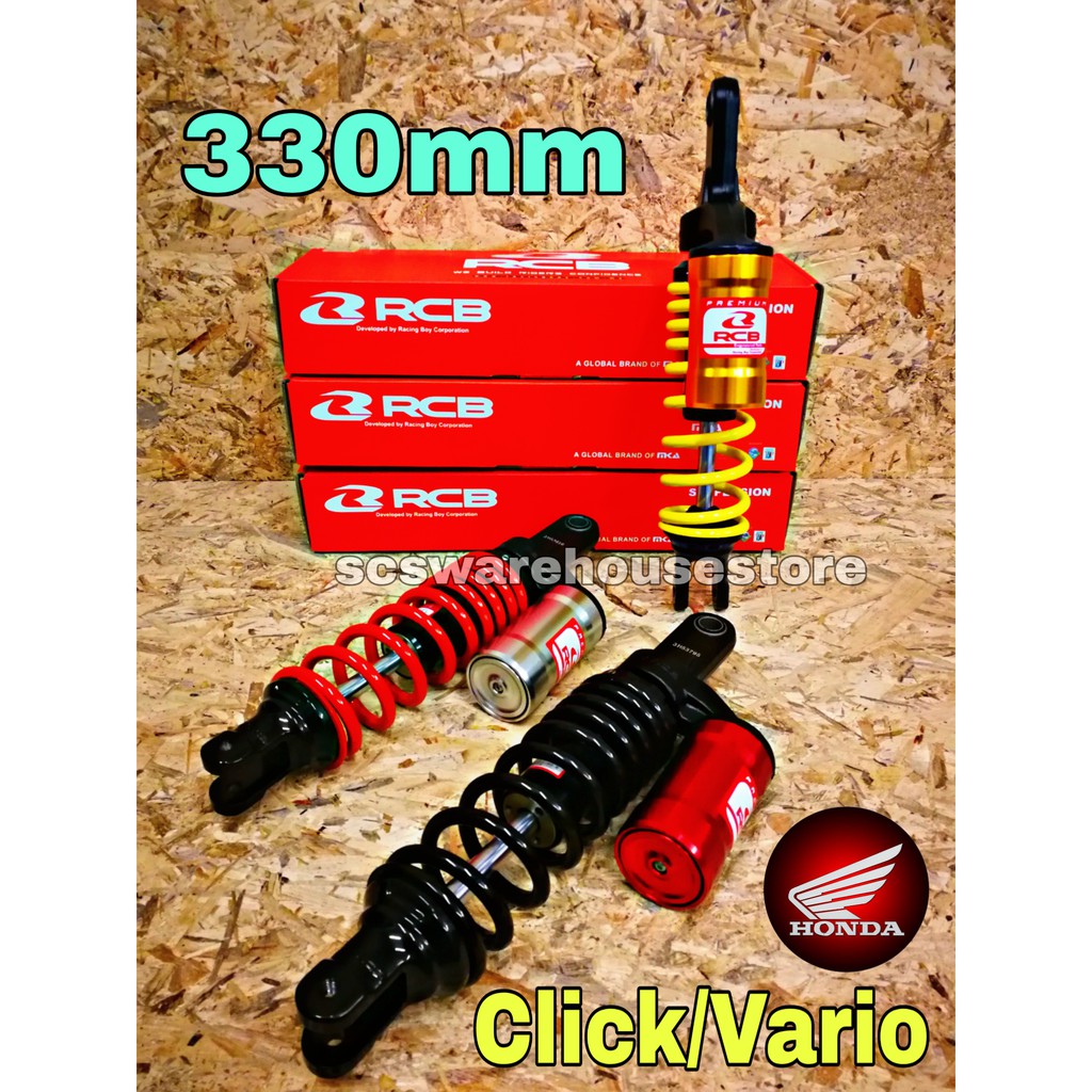 Monoshock Mb 2 330mm Rcb Racing Boy Honda Vario Click Beat Scooter Absorber Mono Adjustable Gas Tank Vd Vs Series Gold