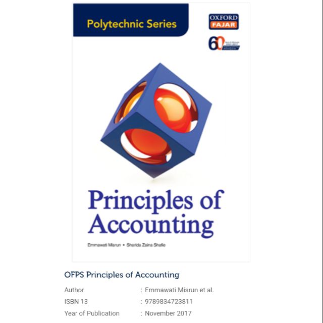 Buy Polytechnic Series Principles Of Accounting Seetracker Malaysia