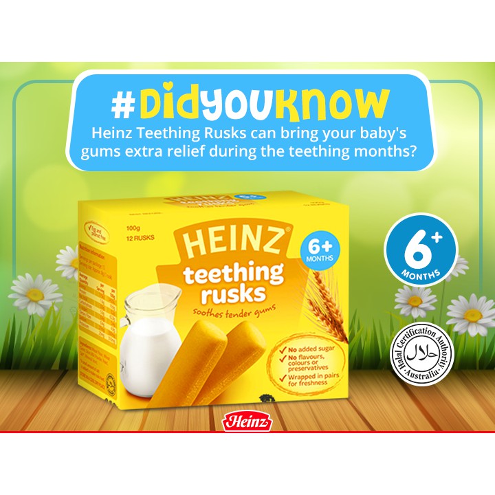 heinz baby teething rusks