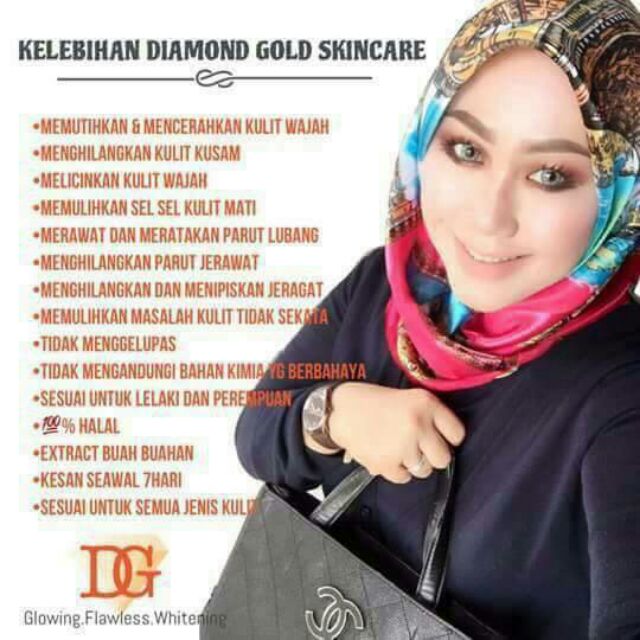 Diamonds Gold Skincare  Shopee Malaysia