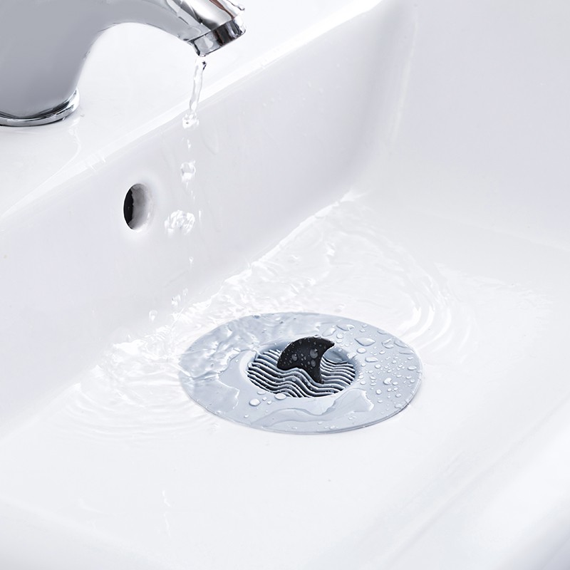 Shark Floor Drain Bathroom Anti Hair Creative Deodorant Sink