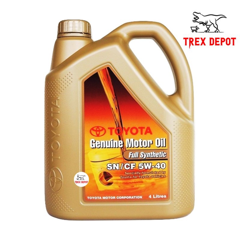 Toyota Genuine Fully Synthetic Engine Oil 5W40 (4L) Shopee Malaysia