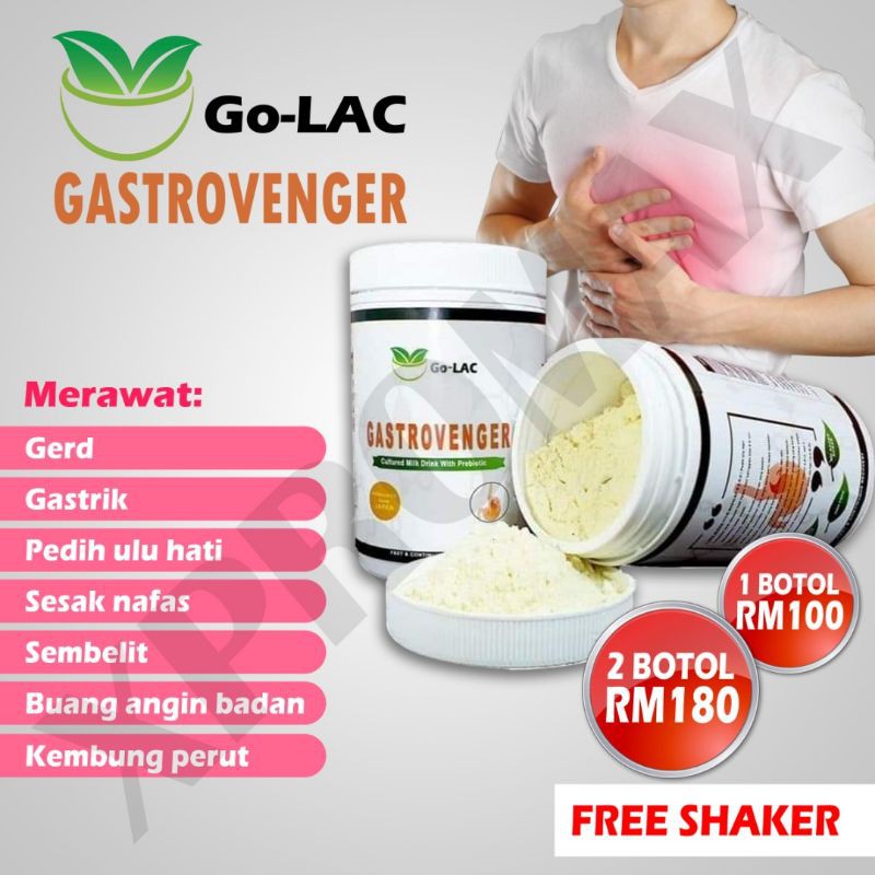 Ubat Susu Gastric Golac Gastrovenger Perisai Perut Penawar Gastrik Gerd Buang Angin Dalam Badan Shopee Malaysia