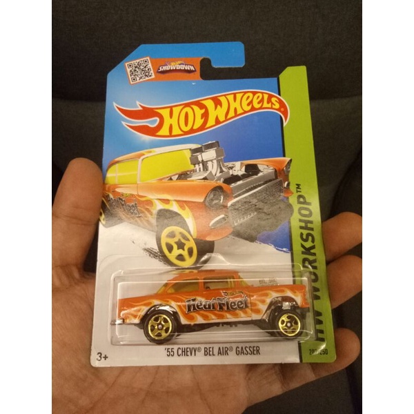 Hot Wheels 55 CHEVY BEL AIR GASSER HEAT FLEET Shopee Malaysia