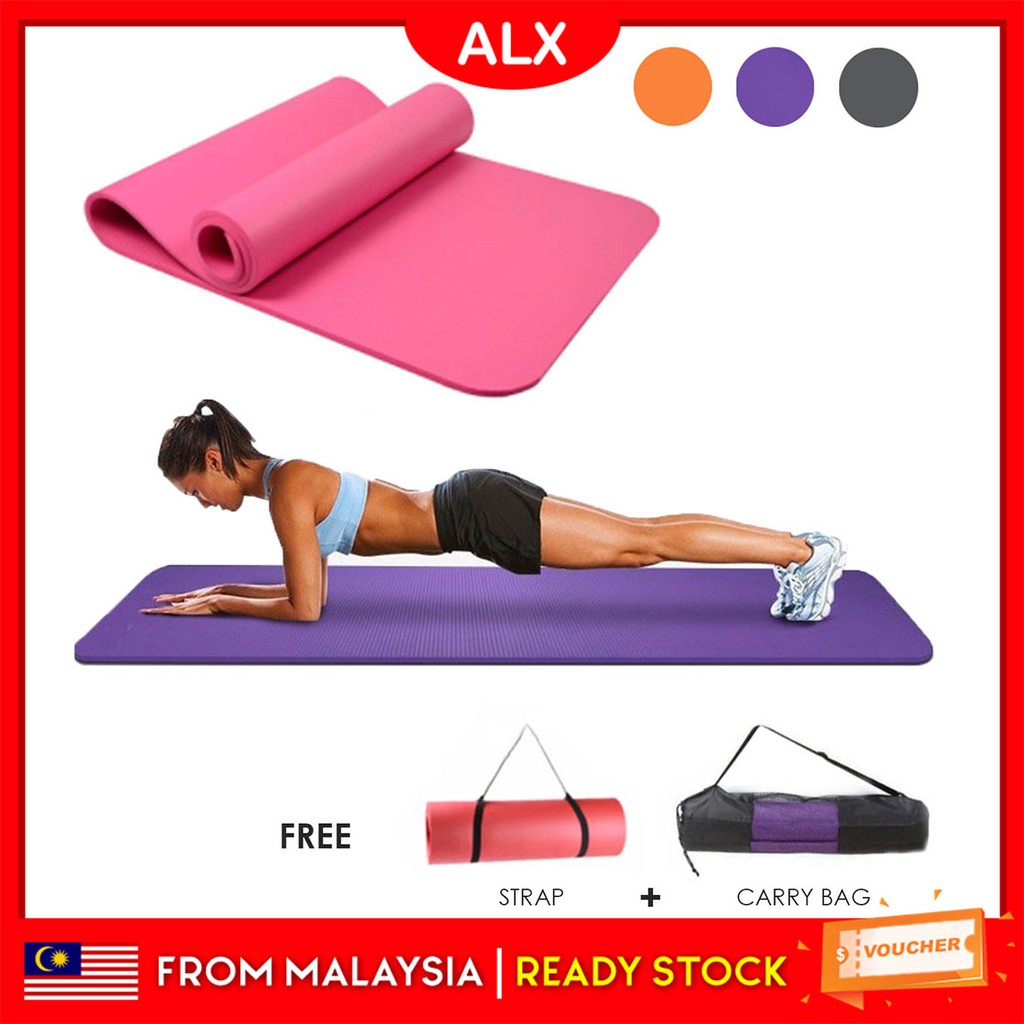 ALX [ CLEAR STOCK SALES ] NBR Anti-slip Yoga Mat Fitness Aerobic Gym ...