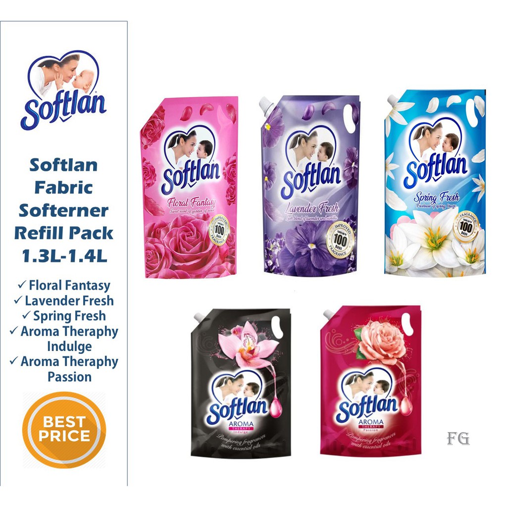 Softlan Fabric Softener Refill Pack 1.31.4L Shopee Malaysia