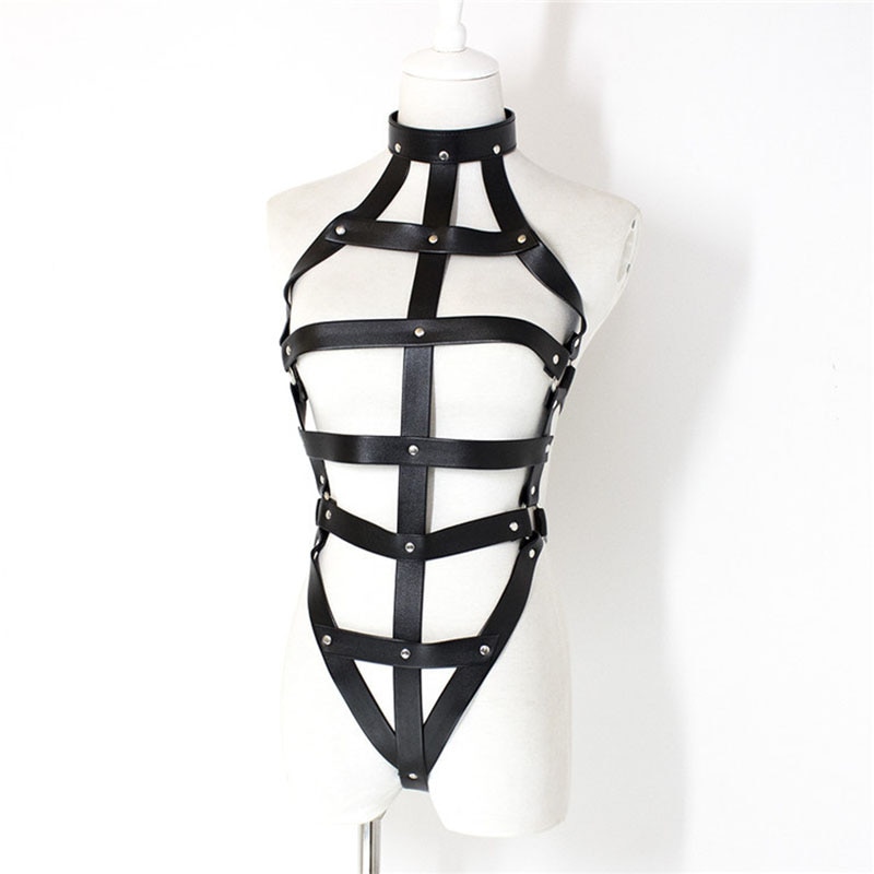 Women Metal Chain Couples Adult Sex Toy Harness Restraint Cosplay Suit For Women