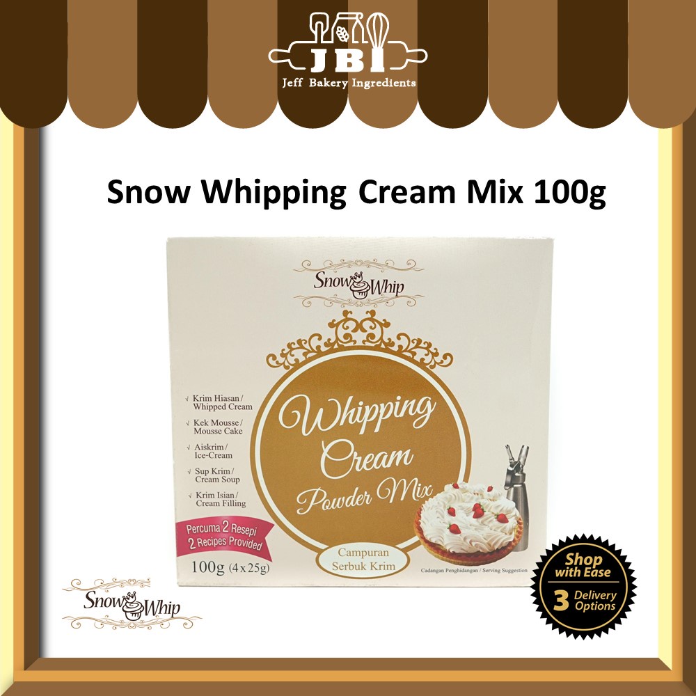 Snow Whip Whipping cream powder mix 100g