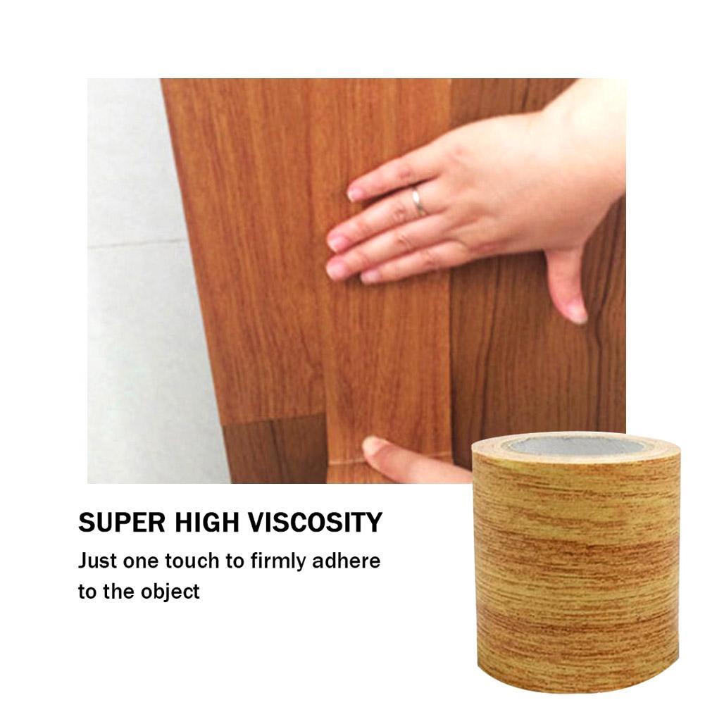 5M Vintage Wood Grain Repair Adhesive Duct Tape DIY Home Decor For Furniture