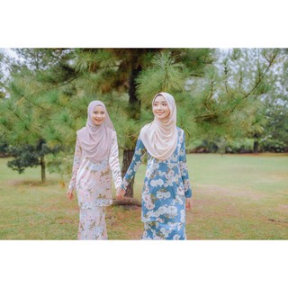  Baju  Raya Fifarasol GRACE in LUX BLACK  STEEL  BLUE WHEAT 