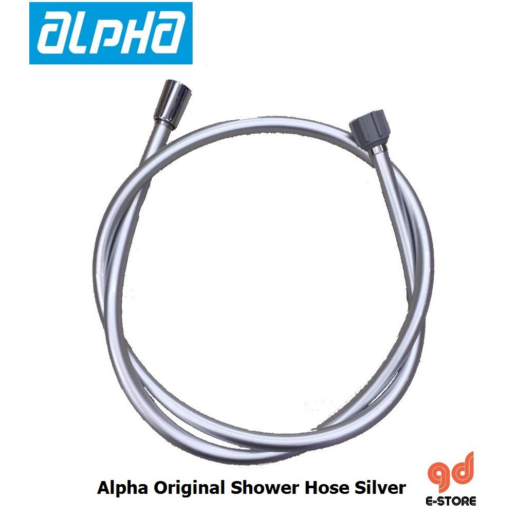 Alpha Original Water Heater Shower Hose PVC 1.5 Meters Silver Shopee