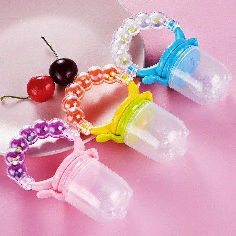 Baby Fruit Feeder Rattle Teether Kompeng Pacifier Baby Teether