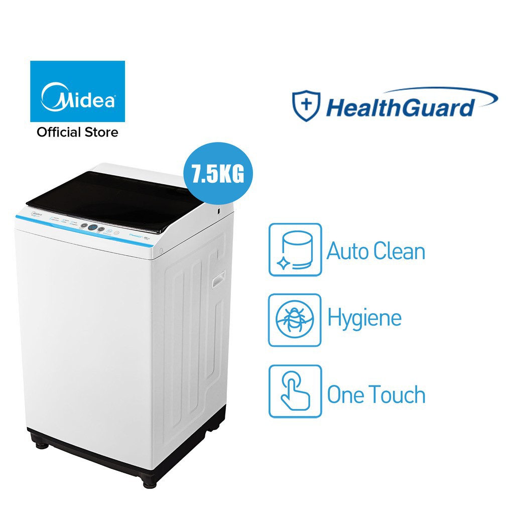 Mesin Basuh Midea Ma100w75/wk/e 7.5kg Fully Auto Washing Machine ...