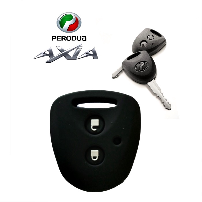 Sarung Kunci Kereta Axia Pure Silicone Key Cover Perodua Axia 2 Button Shopee Malaysia