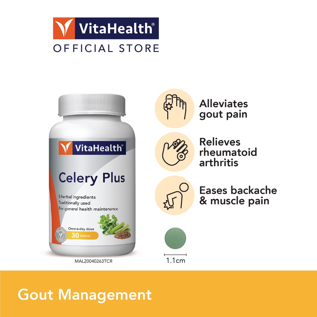 VitaHealth Celery Plus (for gout and joint pain relief) [Expiry 6/2024