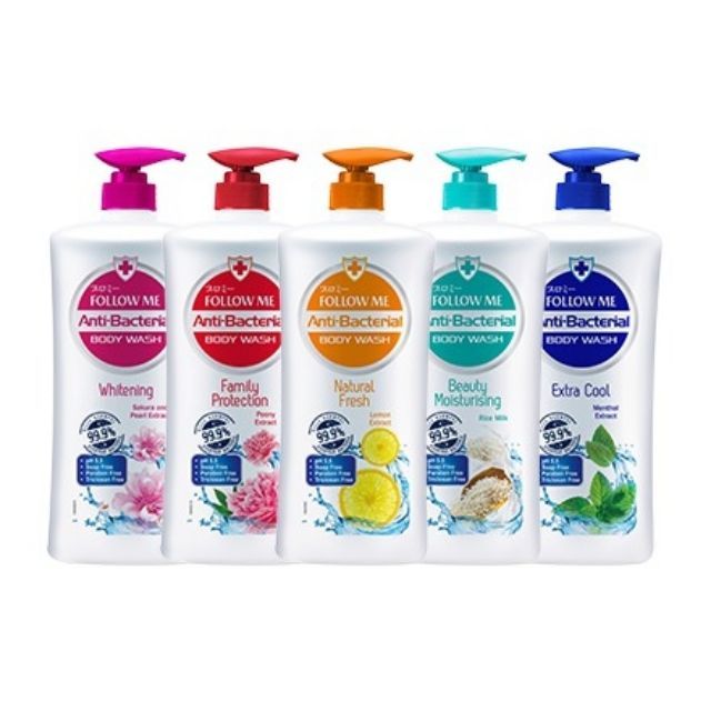 Follow Me AntiBacterial Body Wash Whitening (1000ml)k Shopee Malaysia