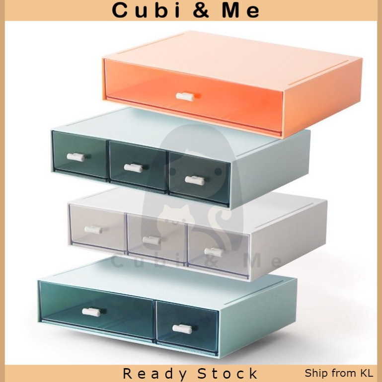C&M Multifunctional Desktop Drawer Storage Container Counter Bedside