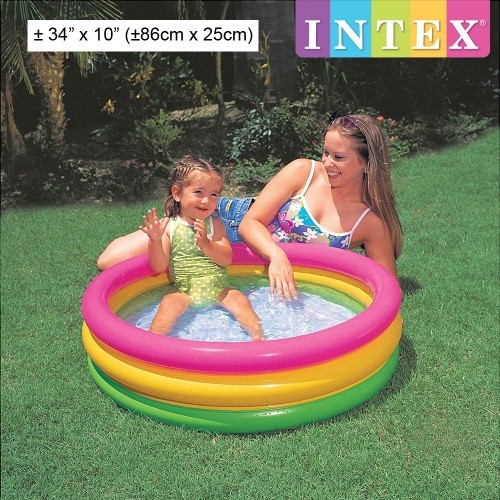 Intex 58924NP - Baby Pool 3-Ring Sunset Glow available at ...