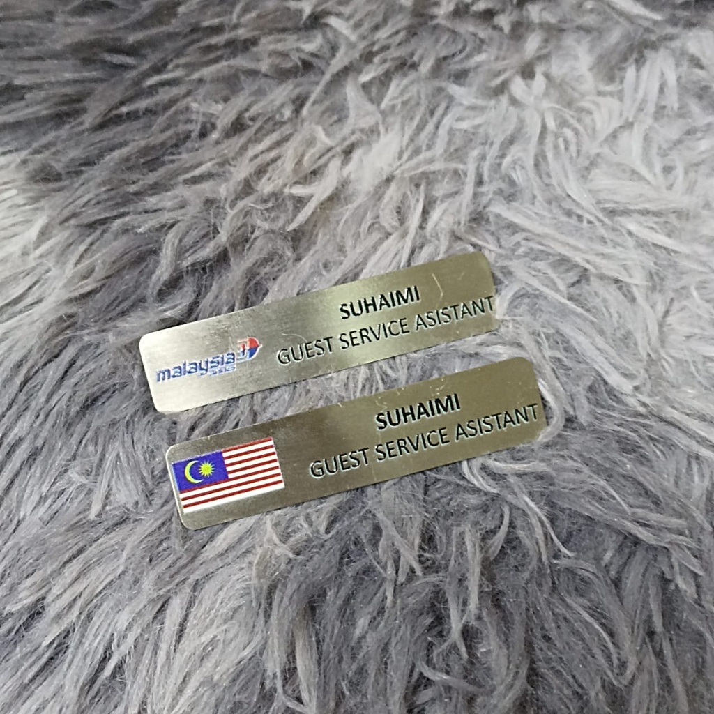 [PREMIUM}] NAME TAG MALAYSIA AIRLINES / CABINCREW (65x15MM)