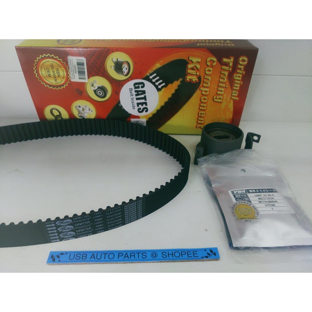 Wira 1.6 Gates Timing Belt Kit Set Proton Wira 1.6 Shopee Malaysia