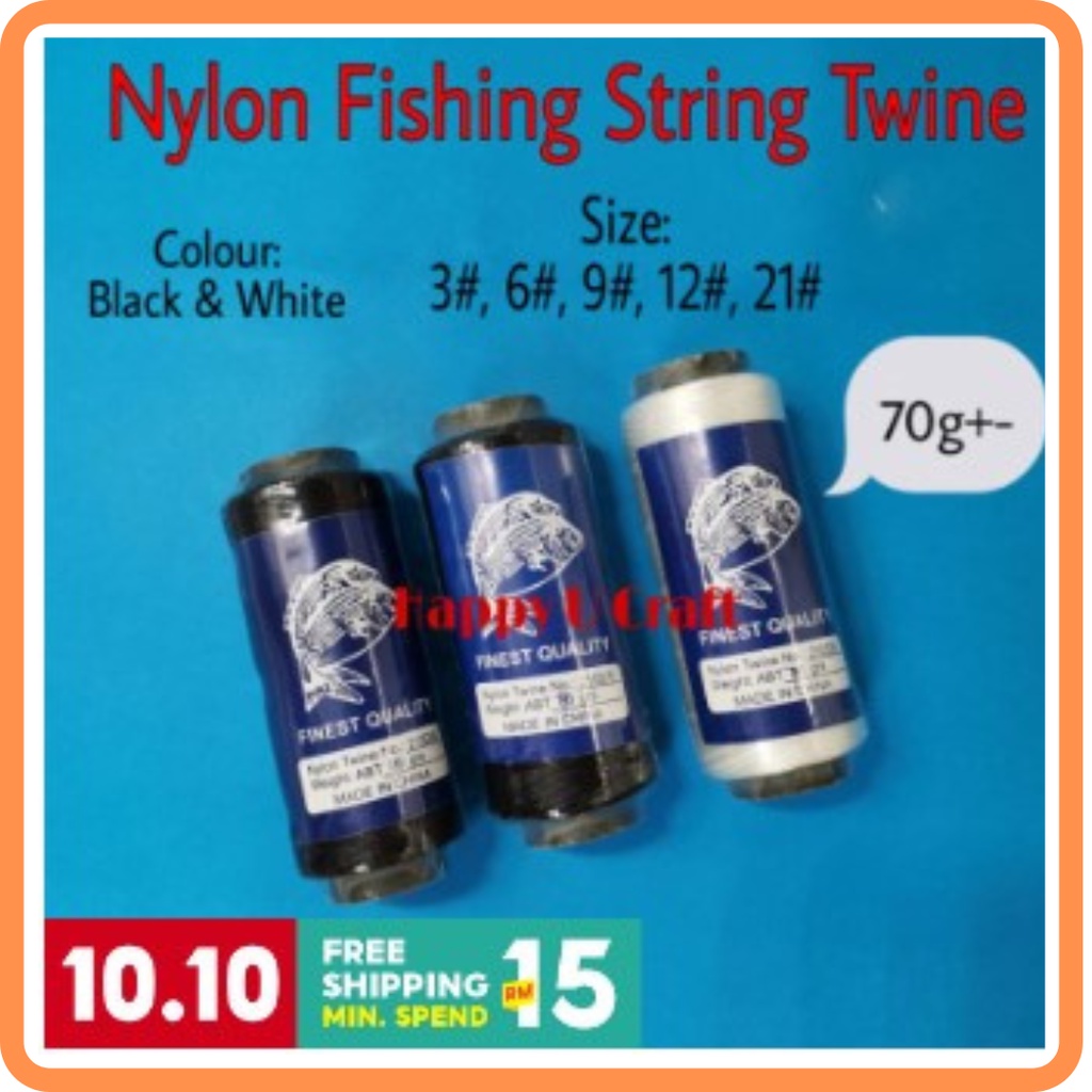 Nylon Fishing String Twine / Benang Kait / Ikan Netting (70 gm+