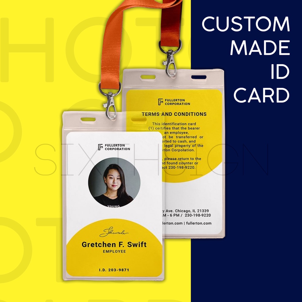 PVC Card ID Card Custom Made Kad Id Pelajar / Guru / Pekerja / Staf ...