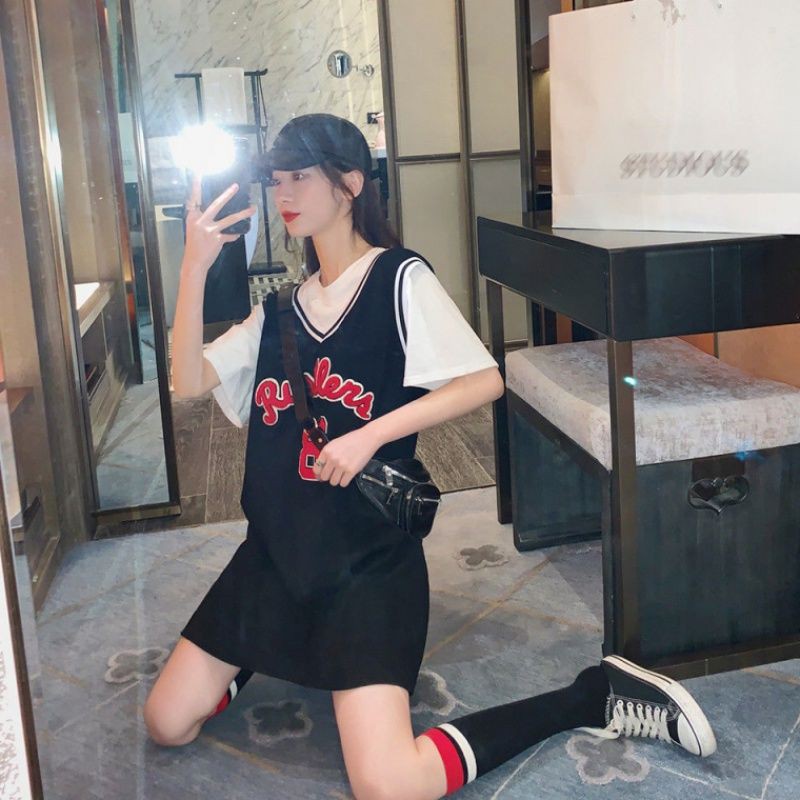 layered look t shirt dress