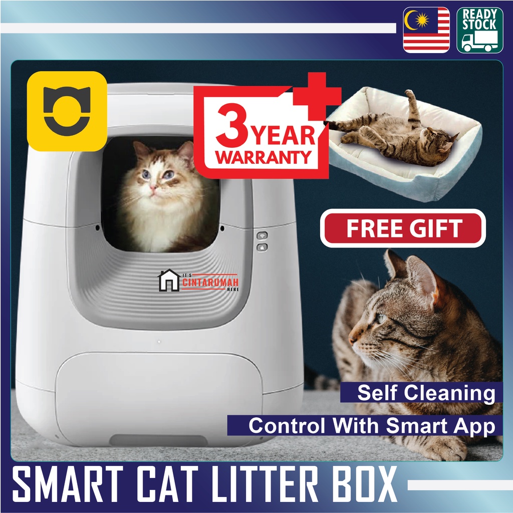 CATTA Cat Litter Box Automatic Large Tandas Kucing Automatik Besar Cat