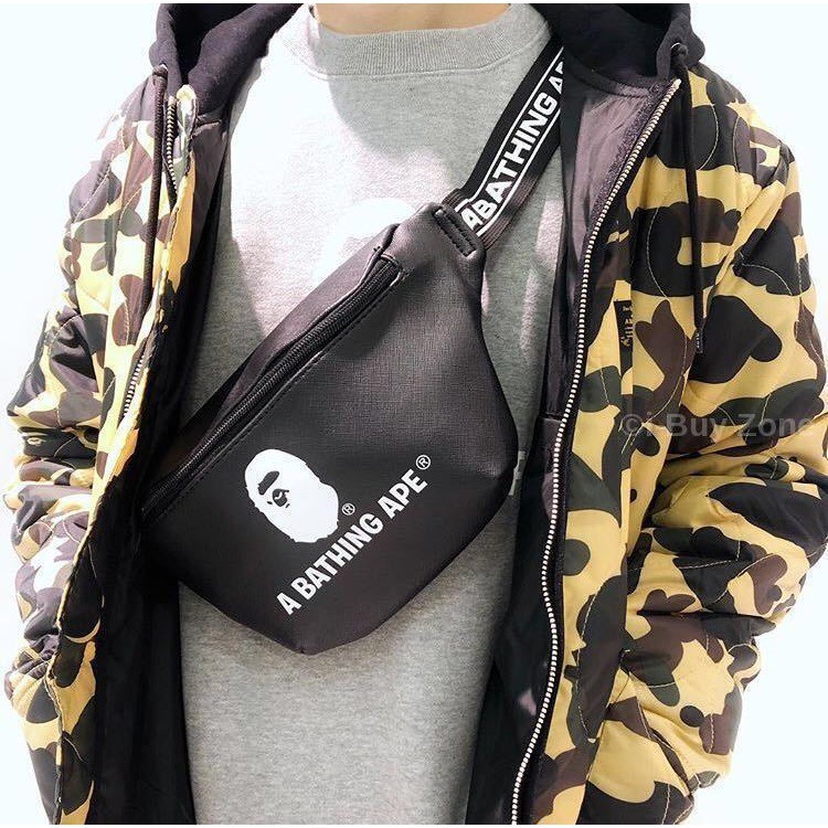 bathing ape side bag