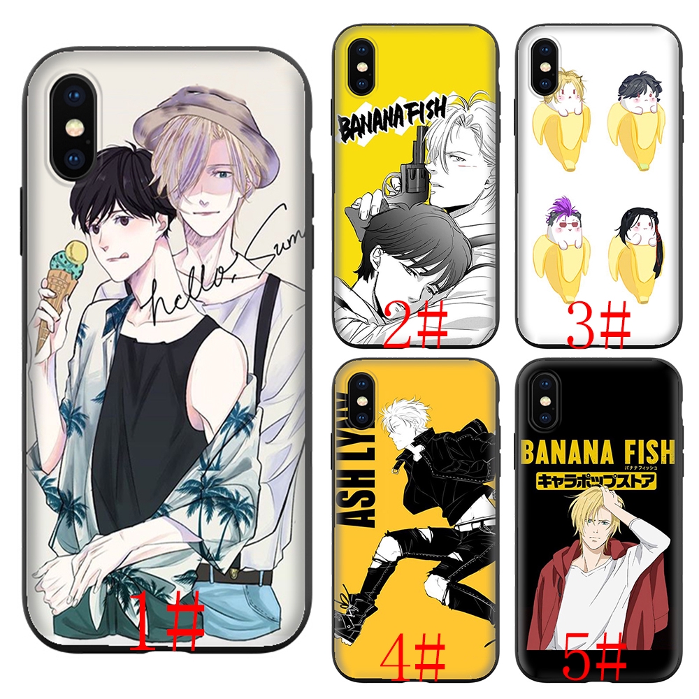 Banana Fish Iphone 11 Pro Max Xs Xr X 8 7 6 6s Plus Soft Case Shopee Malaysia