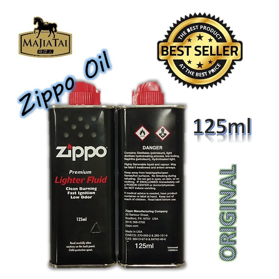 Zippo Premium Lighter Fluid Oil 125ml (NO POST SAWARAK/SABAH) Shopee