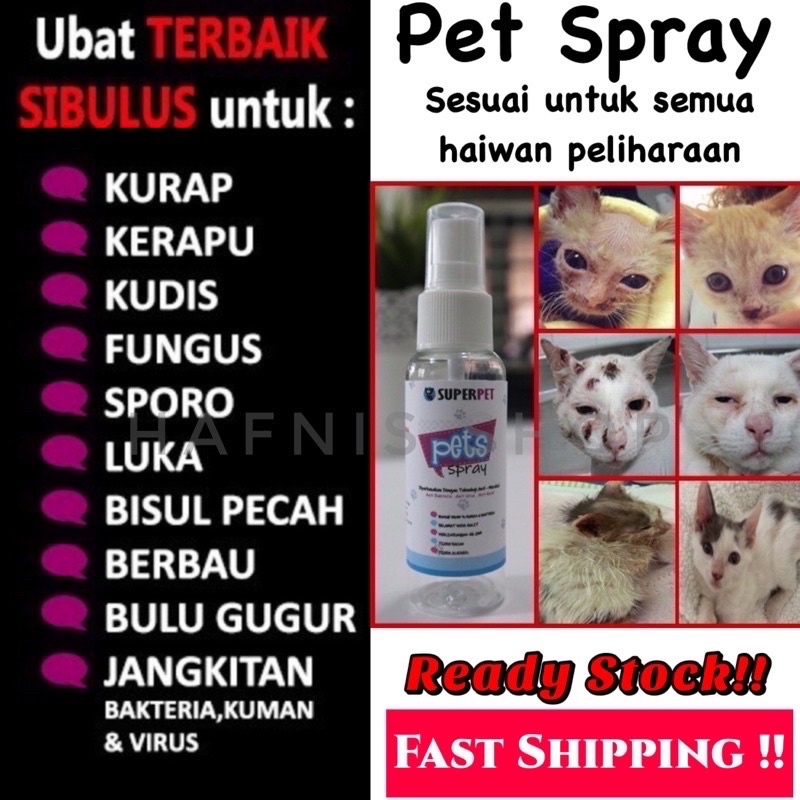 Ubat Kurap Kucing Luka Sporo Luka Kudis Gatal Kucing Anjing Cat Dog Shopee Malaysia