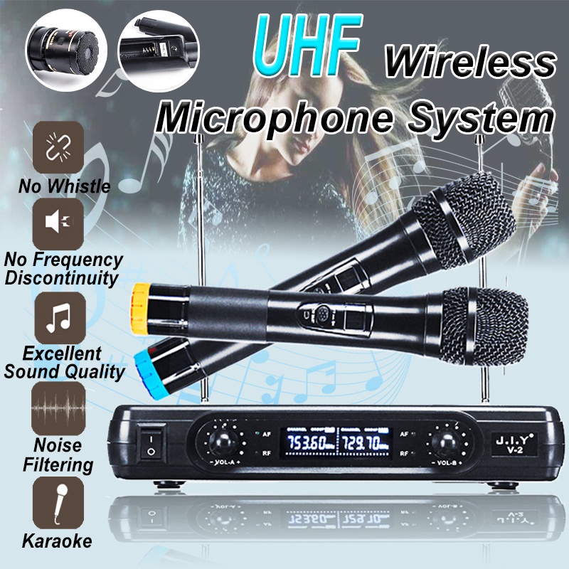 Microphone Wireless karaoke wireless microphone ym 288 home professional system Dual karaoke yamaha