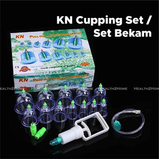 Set Bekam 12pcs cup | Cupping Set Massage Therapy 12pcs cup for beginner (Included hand pump) 拔罐套餐 拔罐杯