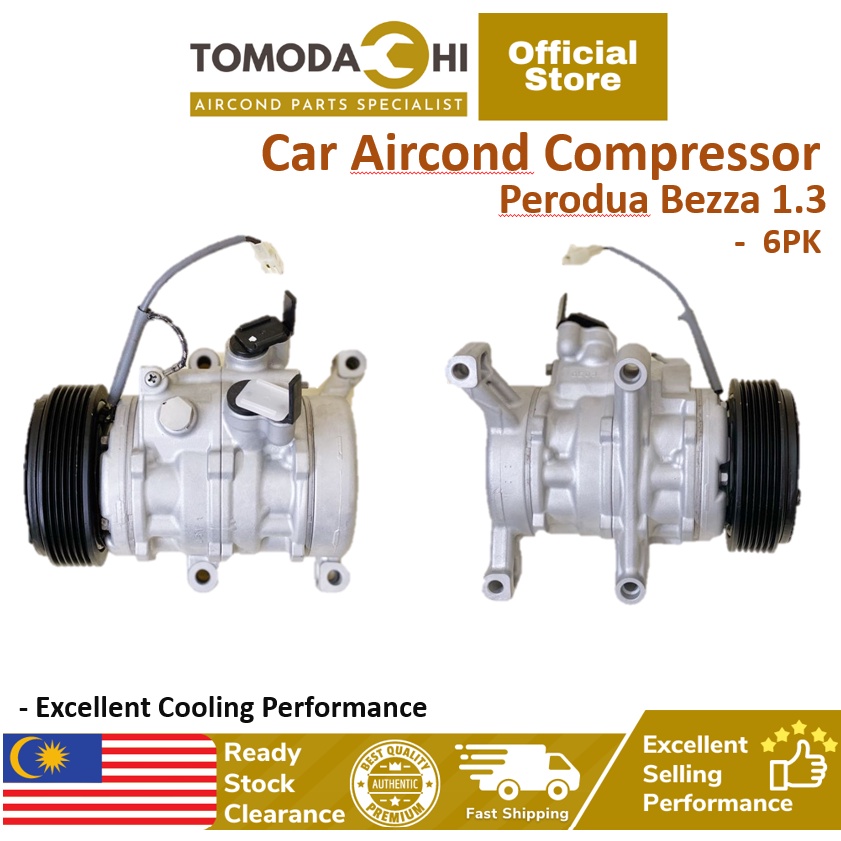 TOMODACHI Car Air Cond Compressor Aircond Perodua Bezza 1.0 1.3 ...