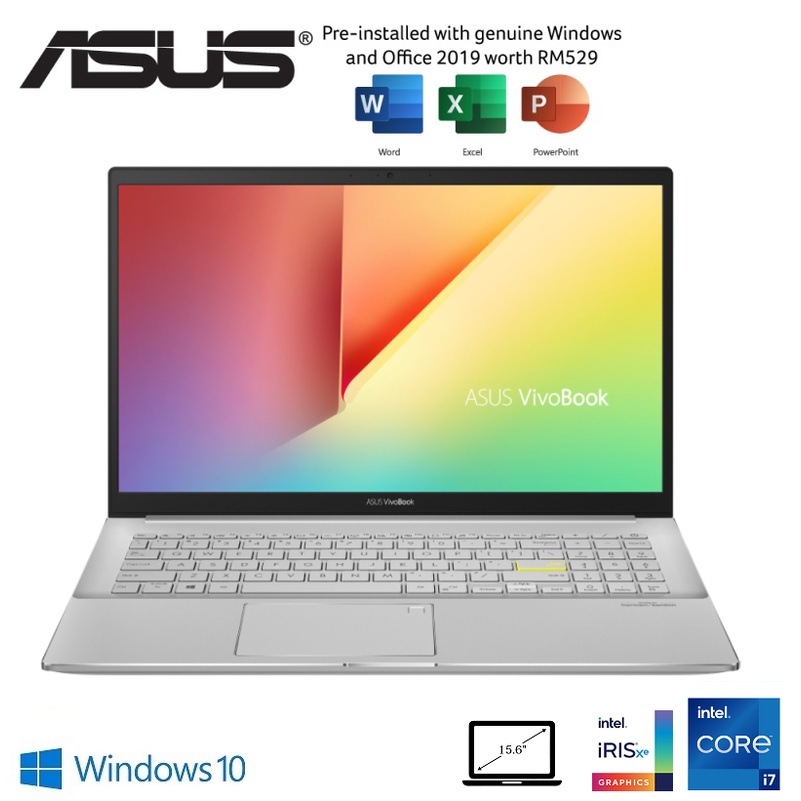 Asus Vivobook S15 S533e Abn359ts Notebook I7 1165g78gb Ddr4512gb