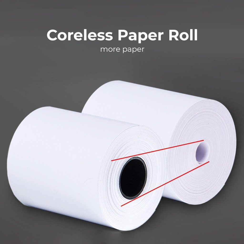 Coreless Thermal Paper Roll Receipt Roll Thermal Receipt Paper Roll ...