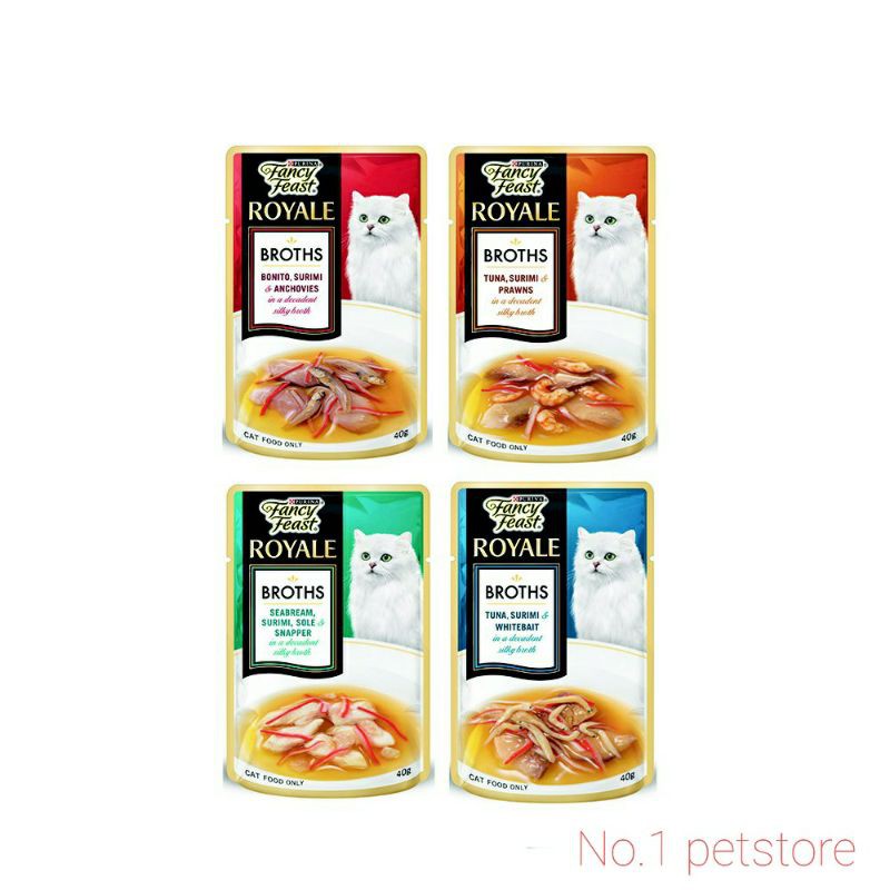 Buy FANCY FEAST® Royale Broths Wet Soup Pouch / Makanan Sup Basah 