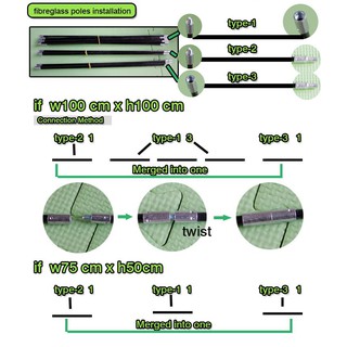 3x1x1M Portable Tunnel Greenhouse Tent Garden Pest 