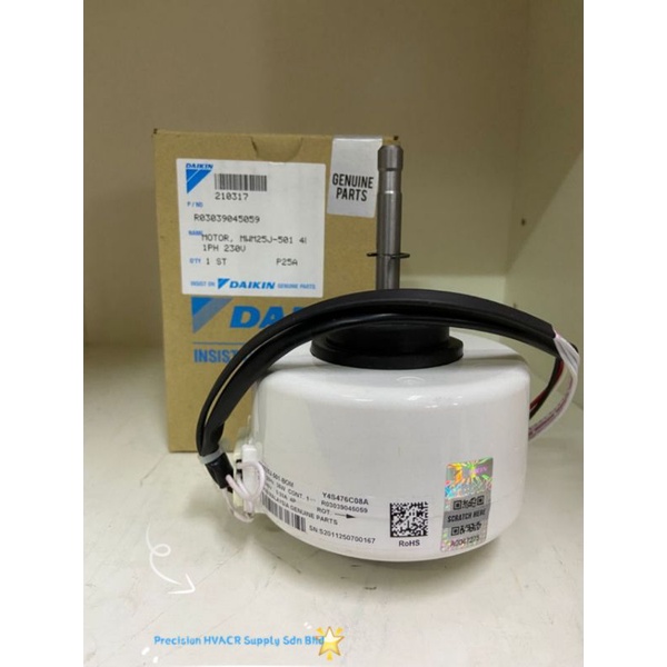 Original Daikin Wall mounted Indoor Fan Motor 2.0hp 2.5hp J/L series