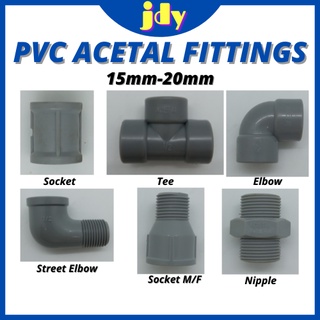 PVC Acetal Fitting PVC Acetal Connectors Socket Tee Elbow Nipple Socket ...