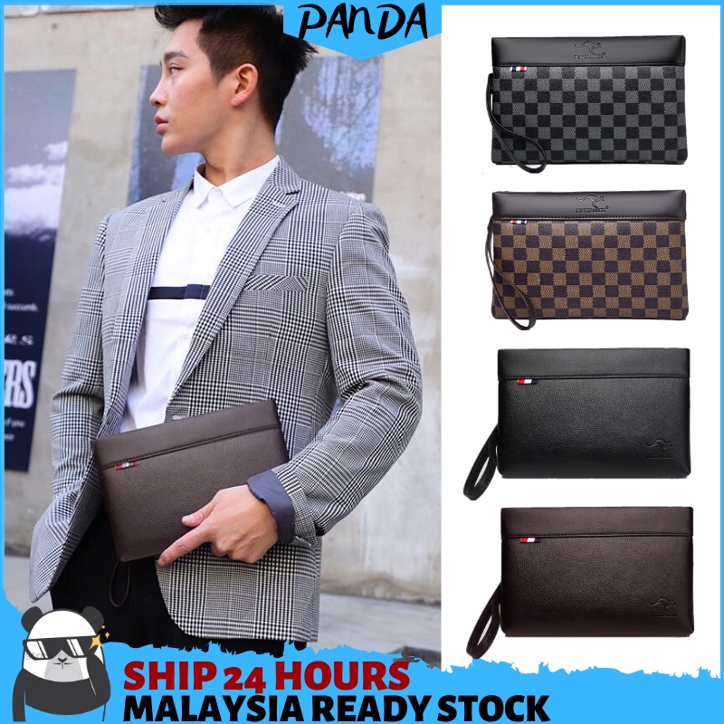 PSW05 PANDA SHOP READY STOCK Men Casual Or Business Fashion Trend Clutch Wallet Men Bag Handbag men Wallet lelaki