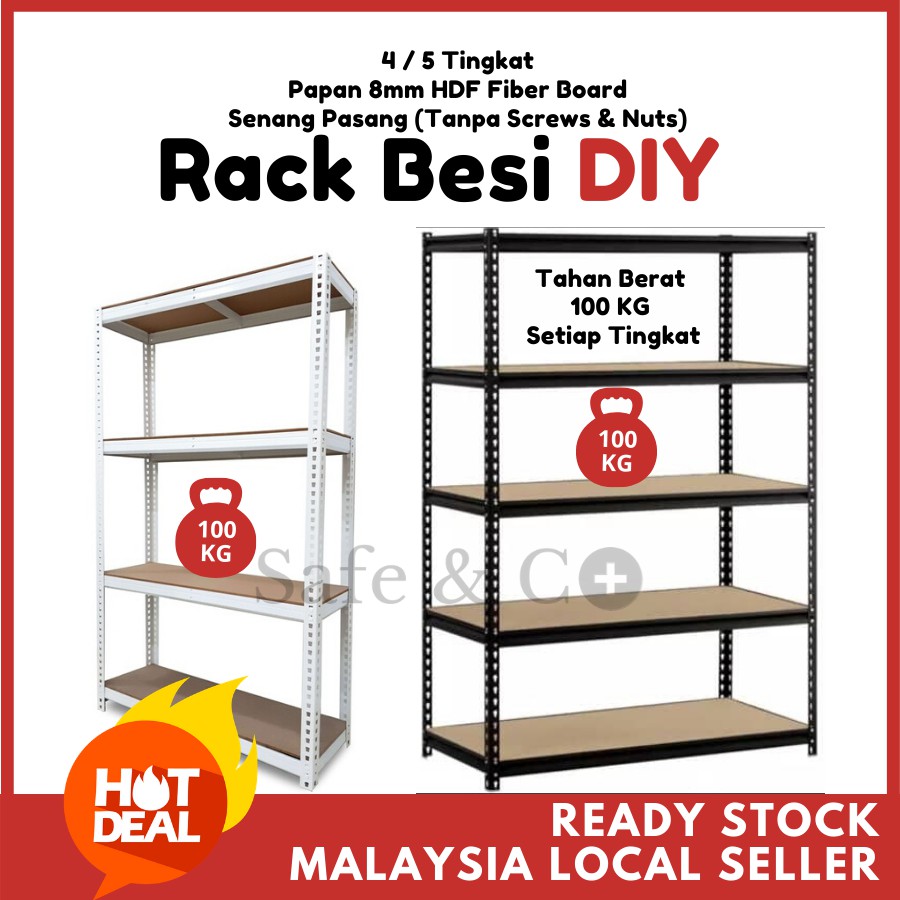 Multipurpose Rak  Besi  Logam DIY  Boltless Racking 