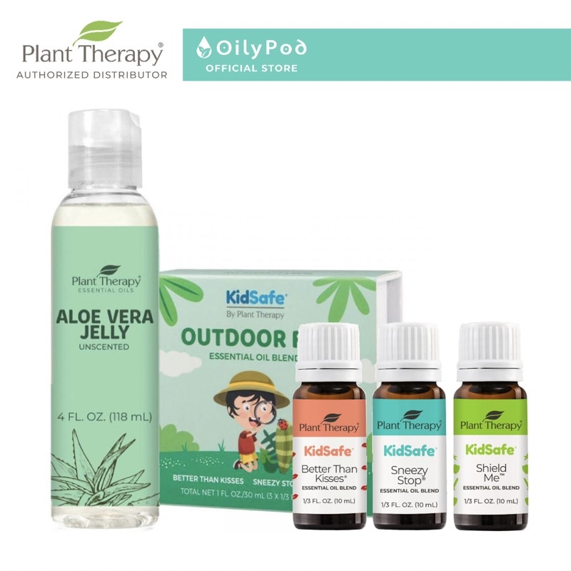 Plant Therapy Outdoor Fun Kid Safe Set with Aloe Vera Jelly (4oz)