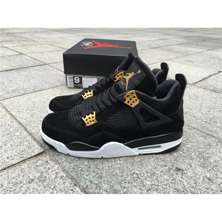 black suede jordans with gold