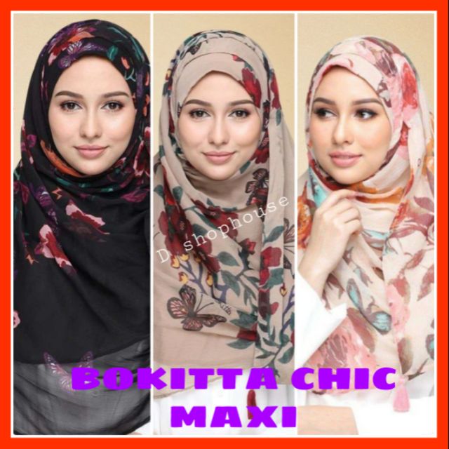 tudung bokitta voila maxi